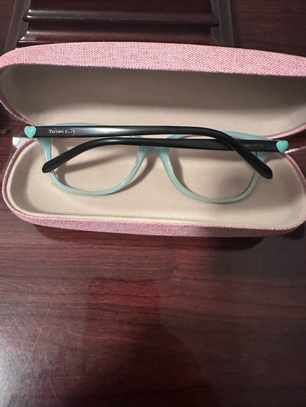 Tiffany & Co. Kids Light Blue Frame Sunglasses with Black Temples